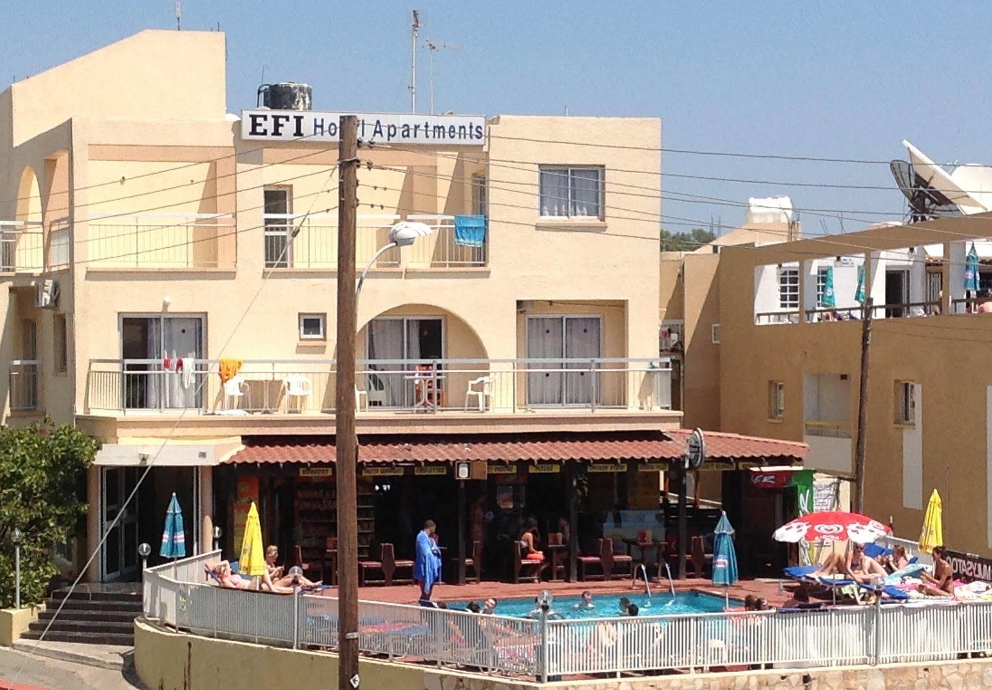 Efi Hotel Apts Ayia Napa Exterior foto